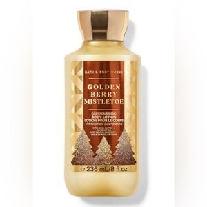 New: BATH & BODY WORKS~GOLDEN BERRY MISTLETOE Daily Body Lotion 8 fl oz